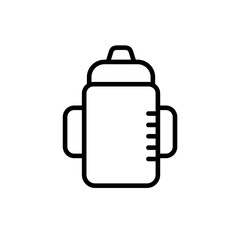 Sippy cup icon vector graphics