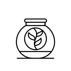 Terrarium icon vector graphics