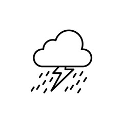 Thunderstorm icon vector graphics