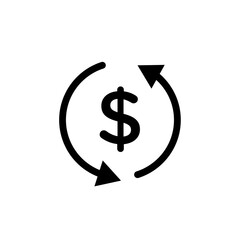 Turnover icon vector graphics