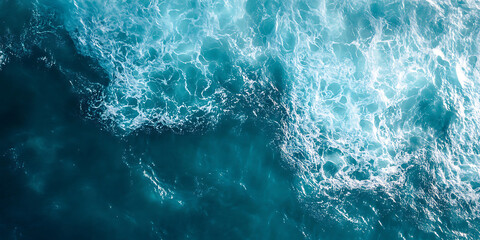 Fototapeta premium Crystal Clear Ocean Waves for Tropical Branding, Travel Promotions, and Relaxing Beach-Themed Designs