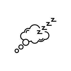 Zzz icon vector graphics