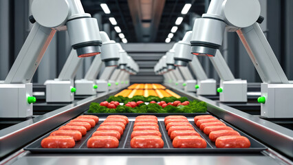 A futuristic AI-driven system for quality control in manufacturing processes.