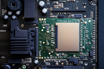 Fototapeta premium Solid State Drive vs Traditional HDD: Isolated Comparison of Fast Backup Devices and Their Capacity in Desktop Computers