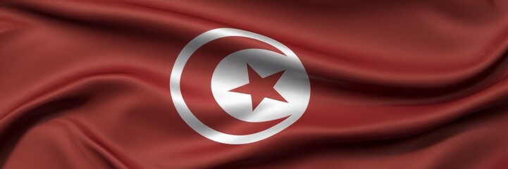 Tunisia national flag background


