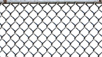 Naklejka premium Fence design urban setting texture image industrial environment close-up perspective geometric patterns for visual appeal
