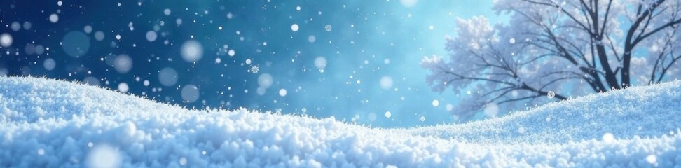 Naklejka premium Snowy abstract background with swirling patterns, wintry swirls, ethereal beauty