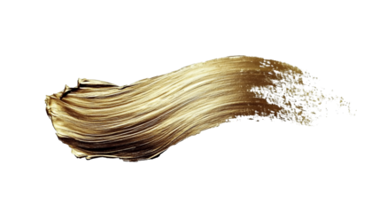 Brush Stroke PNG file transparent background – Antique gold flat brush stroke with an aged matte texture