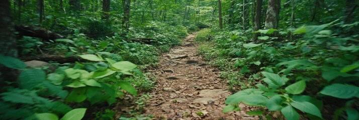 Fototapeta premium Lush Forest Trail