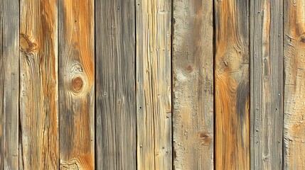 Fototapeta premium Weathered wood plank fence background