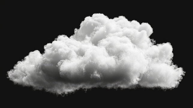 White cloud border, weather meteo frame realistic vector illustration. Fluffy cirrus cumulus cloud, isolated on transparent background. Realistic element, weather banner