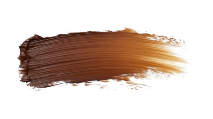 Brush Stroke PNG file transparent background – Burnt sienna flat brush stroke with warm earthy undertones