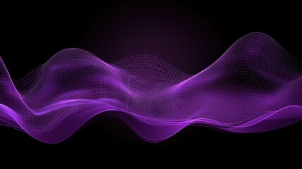 Abstract purple wave design