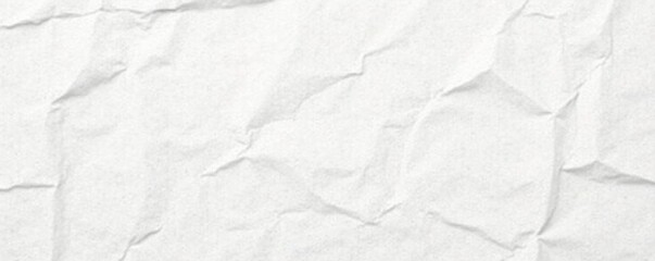 White paper with random wrinkles and creases, perfect for creating a vintage or nostalgic atmosphere, distressed finish, paper texture