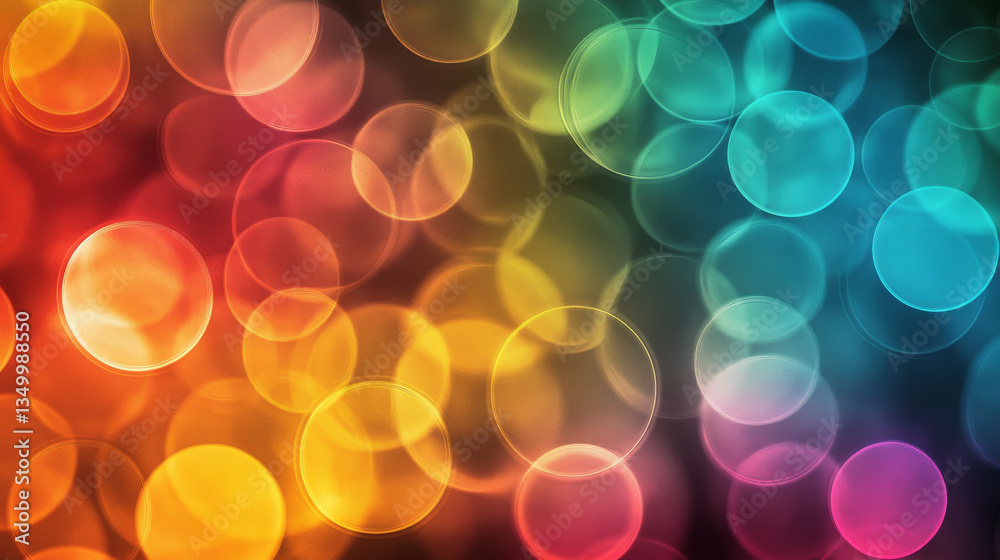 Poster abstract vector background with color transparent circles