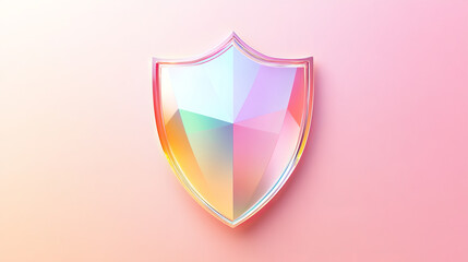 Holographic iridescent texture sticker or label, pearlescent rainbow or unicorn blur badge with soft pastel colors, vector stamp with gradient ombre neon effect, shield, star shape price or sale tag