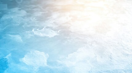 Fototapeta premium Abstract, cool blue, water surface reflection, soft light