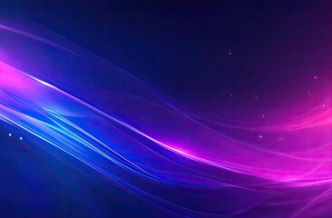 Abstract glowing waves of vibrant blue and pink light