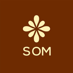 SOM LOGO DESIGN VECTOR TEMPLATE