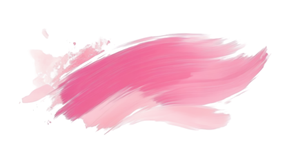 Brush Stroke PNG file transparent background – Flat brush stroke in baby pink color isolated on white