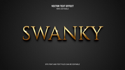 Luxury gold editable text effect