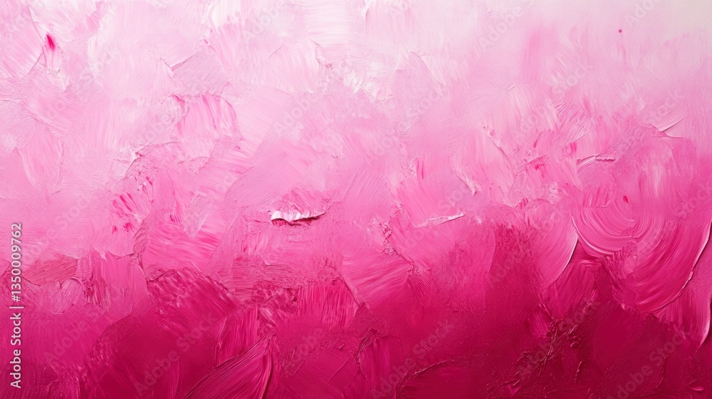 Poster Abstract pink and white paint texture with gradient effect.