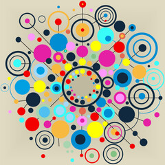 Abstract background with circles