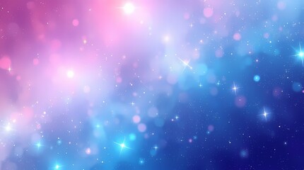 Obraz premium Celestial Tapestry: A breathtaking abstract artwork capturing the enchanting beauty of the cosmos, with swirling nebulae, twinkling stars, and radiant light.