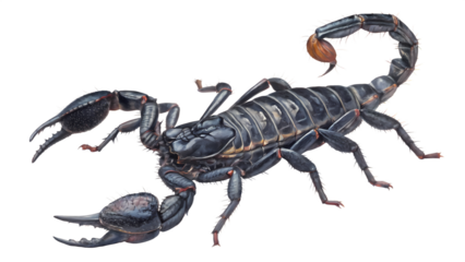 Black Emperor Scorpion | High-Quality Stock Image PNG

