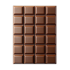 Fototapeta premium Milk Chocolate Bar isolated on transparent background