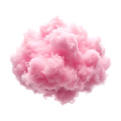 Fototapeta premium Soft pink cloud isolated on transparent background 