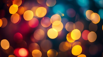 Fototapeta premium Colorful Soft Bokeh Lights Create Dreamy Background for Artworks