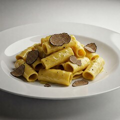 Tajarin Freschi al Burro e Tartufo Nero – Pasta Artigianale con Dettaglio Cinematico e Luce Commerciale