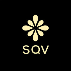 SQV creative minimalist letter logo.