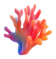 Obraz premium PNG Colorful coral illustration colors ocean.