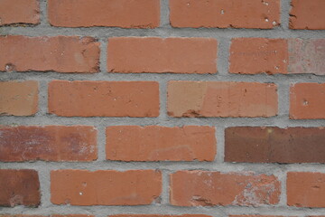 A brick wall with a white border