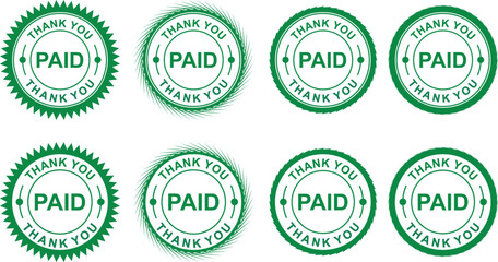 Obraz premium Thank You stamp . Thank you for paid stamp