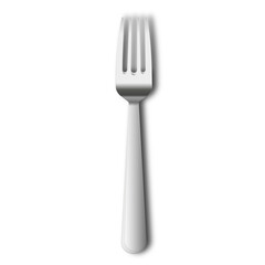 fork on white background