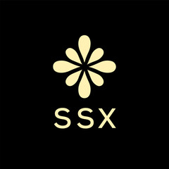 SSX creative minimalist letter logo.