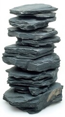 Stacked slate rocks