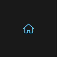 Home icon logo flat vector design