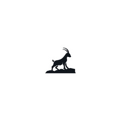 Goat icon logo flat vector design