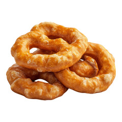 Savory pretzels Isolated on transparent background