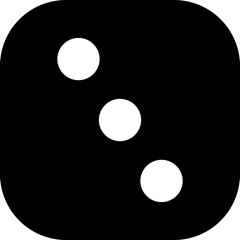 Dice icon. Pair of Dice Playing Cubes Rolling Dice Icon in Flat. isolated on transparent background