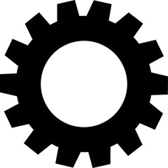 Gear icons. Parameter or setting symbol. Isolated on transparent background