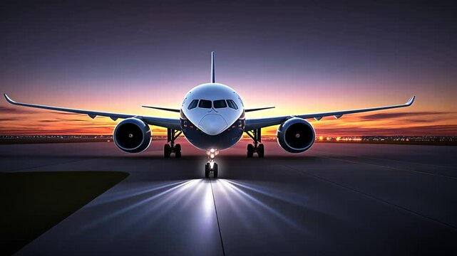 The future of transportation is best captured through an aerial view of an airplane soaring gracefully above the clouds at sunset, showcasing the beauty and innovation of modern aviation
