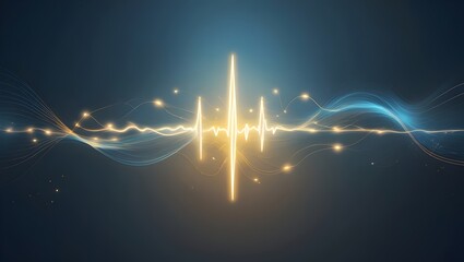 Soft Waves of Light Radiating Energy – Symbolic Abstract Art Depicting Neural Pathways, Healing Balance, and Deep Inner Awareness