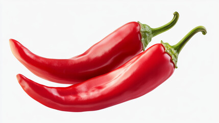 Chili pepper realistic 3d image on transparent background. Vector png illustration of red hot cayenne. Organic vegetable farming. Natural spicy paprika seasoning. Mexican cuisine ingredient