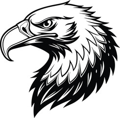 Obraz premium eagle head vector illustration
