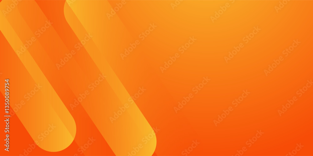 Wall mural abstract orange background with diagonal lines. dynamic shapes composition.